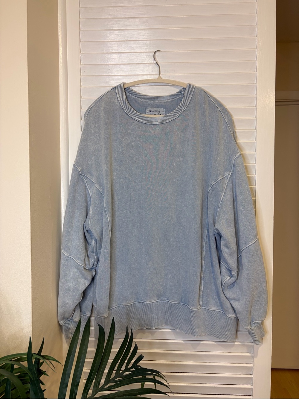 Aerie Cozy Oversized Blue Sweater in Size Small